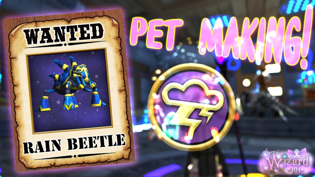 🔴Wizard101 LIVE: MAKING A RAIN BEETLE STORM PET!