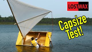 Plywood Sailboat (PD Racer) Capsize Test, Re-boarding, Maiden Voyage, and Other Adventures!