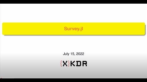 Working with survey data, Ayush Patnaik, XKDR