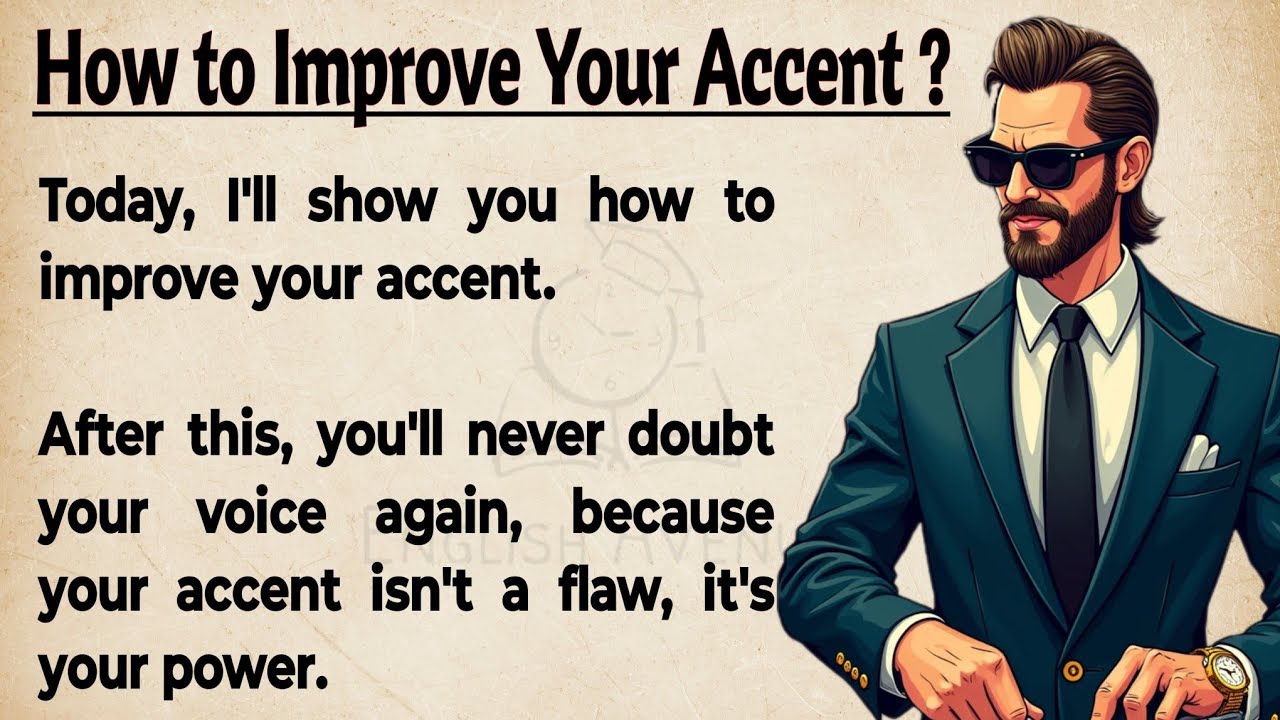 Outline Video How To Improve Your Accent || Speak Confidently & Clearly ✅ || Graded Reader || Improve Your English