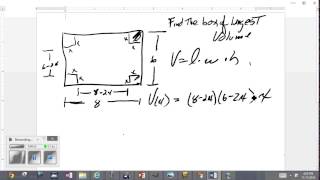 Box of Max Volume