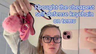 I bought the cheapest self defense keychain on temu