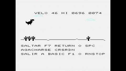 Dino jump game for VIC 20 (fixed)