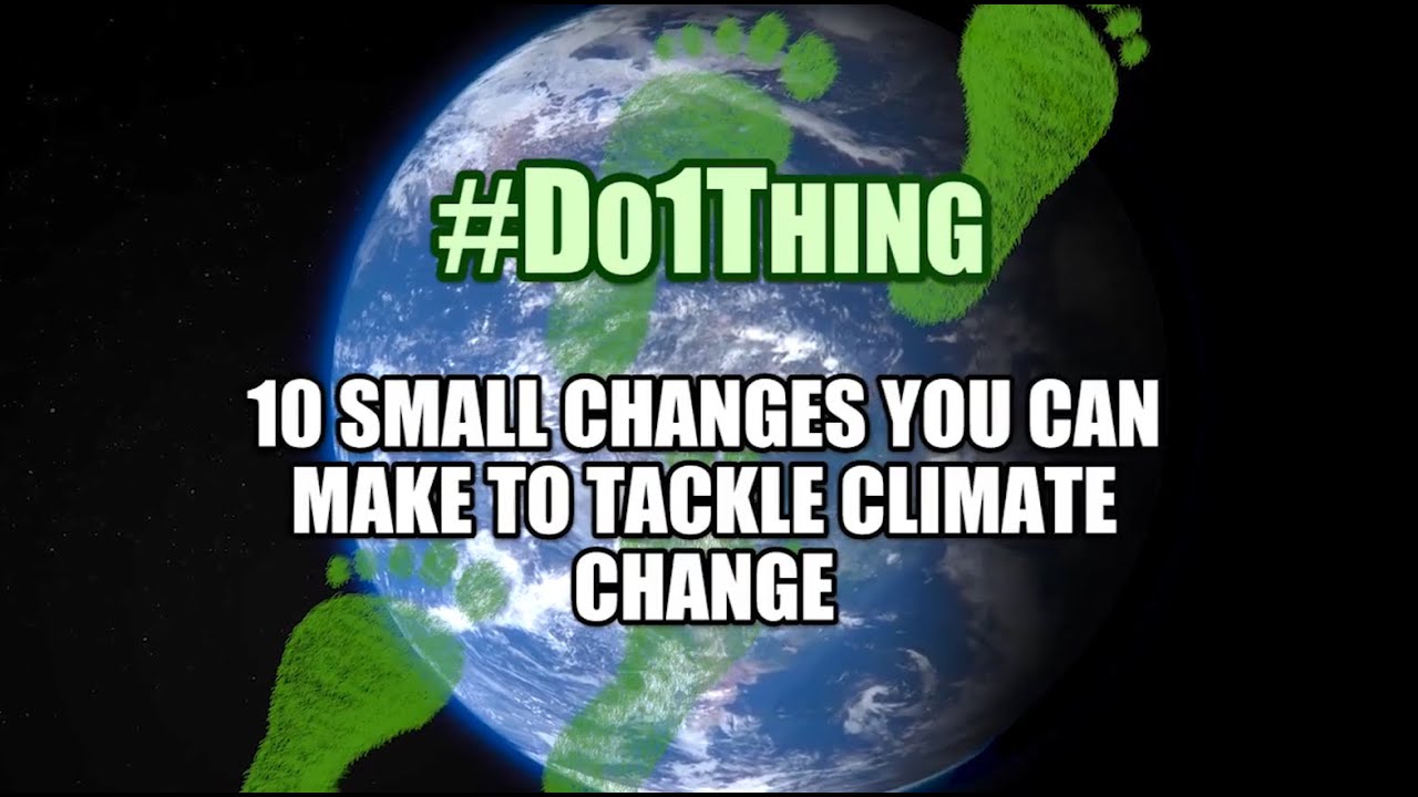 #Do1Thing - 10 small changes you can make to tackle climate change ...