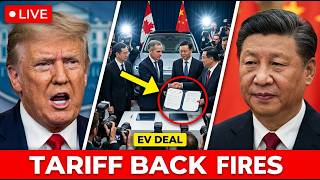 1MIN AGO: Trump's Canada Tariff Plan BACKFIRES as Carney Wins China EV Deal