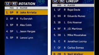 Using only 2018 unsigned free agents to build a team on mlb the show