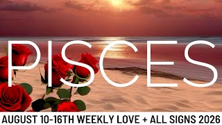 PISCES A CONVERSATION AROUND COMMITMENT HEALING WILL HAPPEN THIS WEEK - August Love Tarot 2026