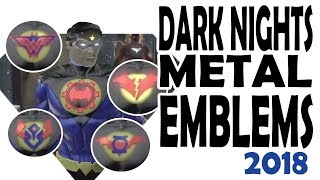 DCUO; Dark Nights Metal Emblems