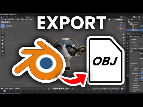 How To Export Blender To OBJ With Texture - Step By Step