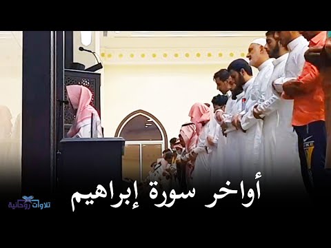 أواخر سورة إبراهيم القارئ عبدالله الموسى