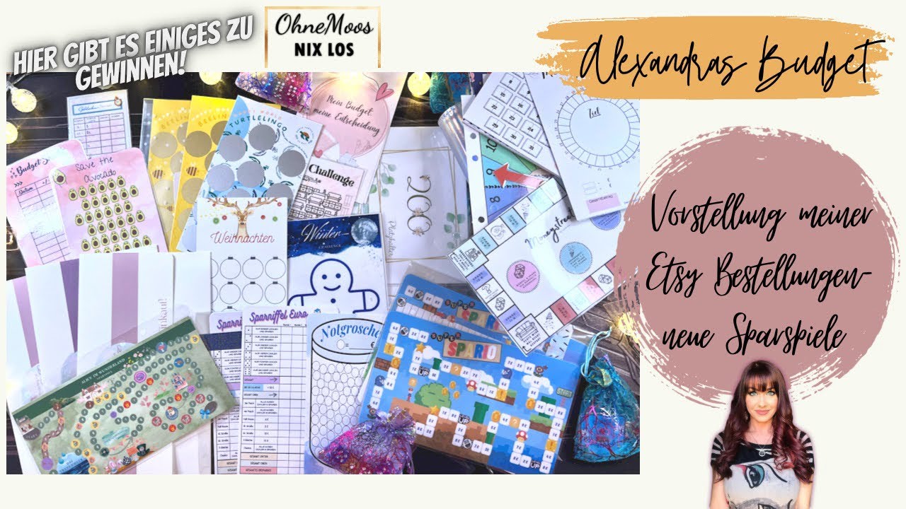 Unboxing Etsy-Bestellung! Tolle Shops! Neue Sparspiele und Challenges! Ankündigung Gewinnspiel 🥳