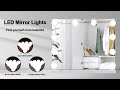 Hollywood Style LED Vanity Mirror Lights Kit with Dimmer and USB Phone Charger