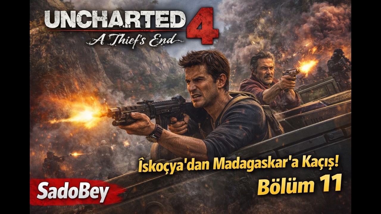 Uncharted 4: A Thief’s End – Bölüm 11 | İskoçya'dan Madagaskar'a kaçış !