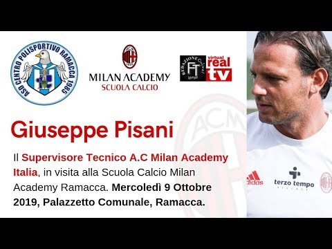 GIUSEPPE PISANI (MILAN ACADEMY ITALY) IN VISITA AL CENTRO POLISPORTIVO RAMACCA