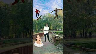 Head to spiderman, gorilla, dame to cosita &amp; girl dancing - funny vfx magic video #shorts