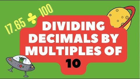DIVIDE DECIMALS BY MULTIPLES OF 10 FASTER THAN A CALCULATOR!