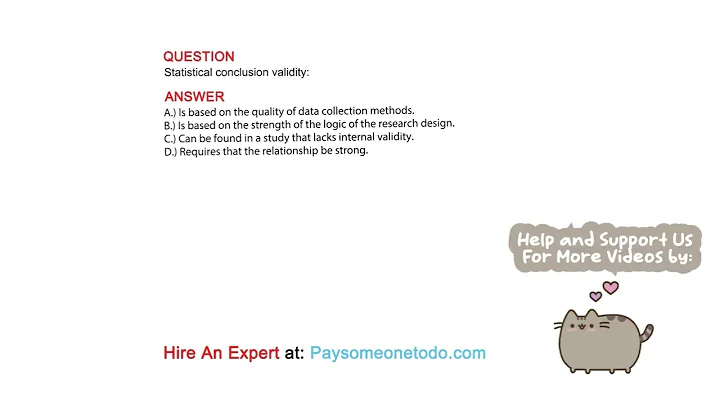 Statistical conclusion validity: