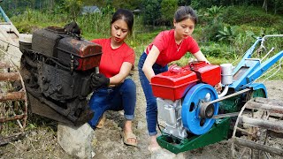 Restore and maintain damaged plows. restore old tractor to new | blacksmith girl