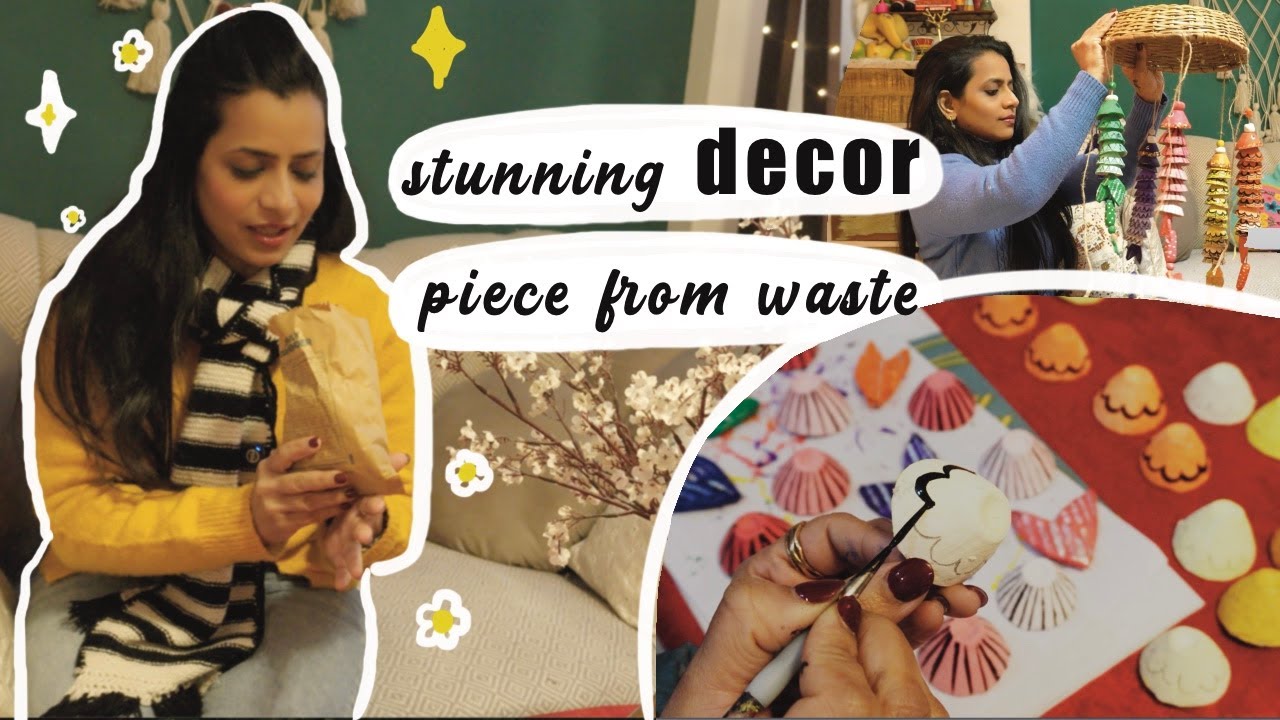 Trash to Treasure : Transform an Egg-crate into a STUNNING home decor piece - 