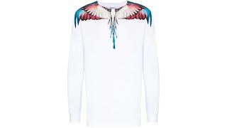 Marcelo Burlon County of Milan Wings print long-sleeve T-shirt