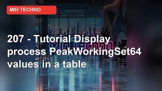 207 - Tutorial: How to Display Process PeakWorkingSet64 Values in a Table in Windows 11 | PowerShell Guide