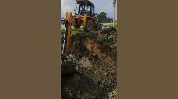 JCB 3dx Machines Loading Mud Together TATA Dump Truck    Tipper with JCB 3dx\ jcb working video