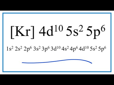 วีดีโอ: Kr 5s2 4d10 คืออะไร?