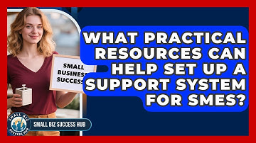 What Practical Resources Can Help Set Up a Support System for SMEs? | Small Biz Success Hub News
