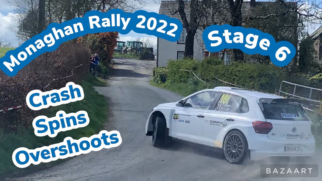 Monaghan Rally Track Monaghan Rally 2022, Stage 6, Crash , spins & overshoot - YouTube