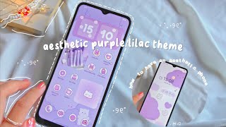 how to have an aesthetic phone 💜|| pastel purple theme 🪻⋆ ˚｡⋆୨୧˚