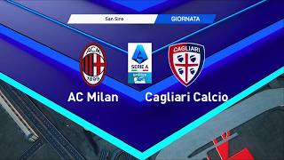 AC Milan vs Cagliari | San Siro | 2025-26 Serie A | PES 2021