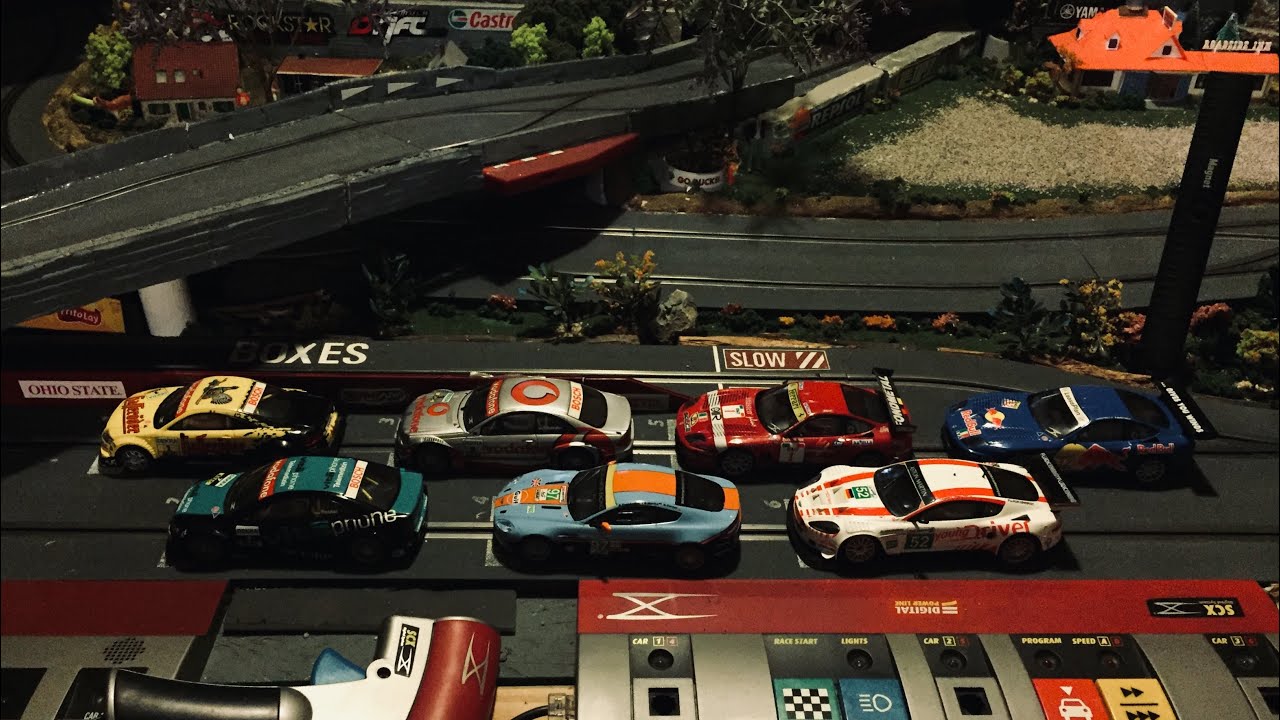 SCX 1:43 Slot Car Compact F1/GT Touring Championship- Quick Run w The ...