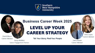 Level Up Your Career Strategy - Business Career Week 2025