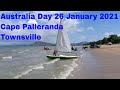 Aussie walker  australia day  cape pallerendar  jet skiiers lone yachtswoman and other beachies