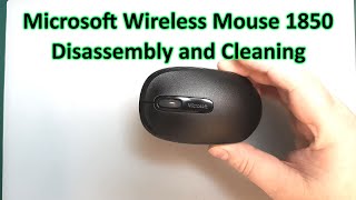 Microsoft Wireless Mouse 1850 Disassembly and Clean