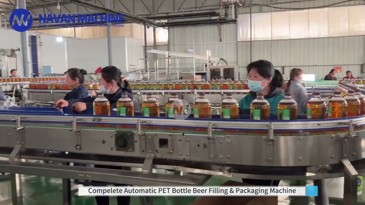 12000BPH @ 1500ml Navan Automatic PET Bottle Beer Filling & Packaging Machine