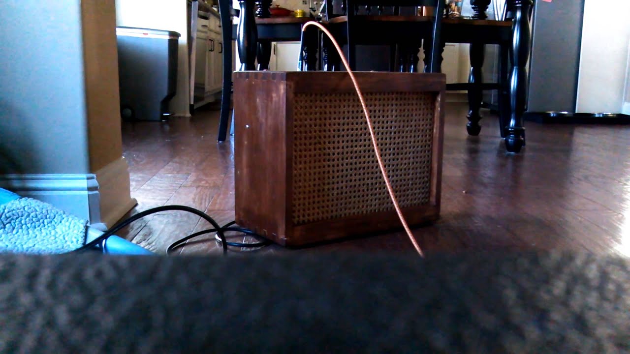 Homemade amp cabinet - YouTube