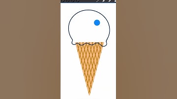 You can draw this ICE CREAM CONE  with Procreate