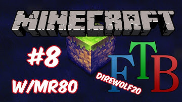 Minecraft Direwolf20 FTB Modpack [Ep8]- Village,Extractor, And Compressor!!!