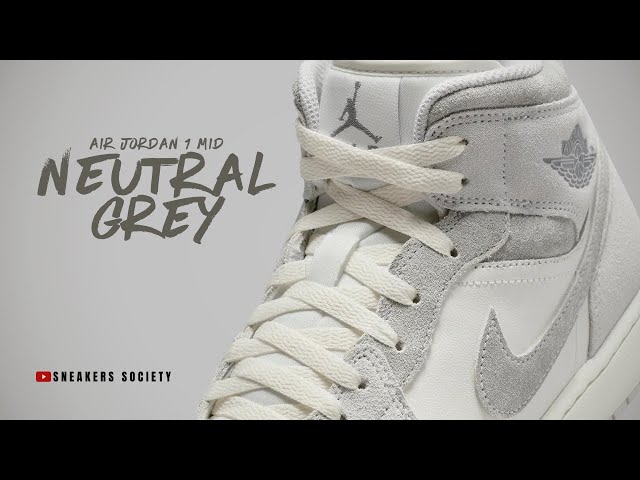 NEUTRAL GREY 2024 Air Jordan 1 Mid | DETAILED LOOK + PRICE  display picture 2