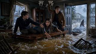 After a Hurricane Flooded Their Home, BULL SHARKS Forced Three Kids onto the Dining Table