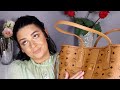 PERFUMES & SH**T I CARRY AROUND WITH ME | WHAT'S IN MY BAG? | MCM TOTE REVIEW