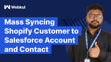Mass Syncing Shopify Customer to Salesforce Account and Contact | eShopSync For Shopify