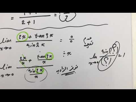 الدرس (1)  طرق مميزة لحل نهايات الدوال المثلثية (  Limits )