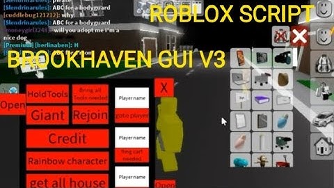 Roblox Script (Brookhaven gui v3) krnl. can be used on arceus X too and any executor #games #gaming