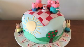 DIY - Bolo de aniversário da V - Peppa Pig - Pasta Americana PART II