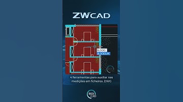 #Shorts Conhece as 4 ferramentas do ZWCAD para auxiliar nas medições em ficheiros no formato .DWG?