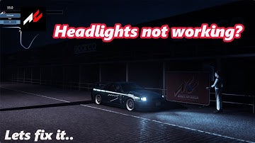 How to make Headlights work in Assetto Corsa [Solved] | AC Mods