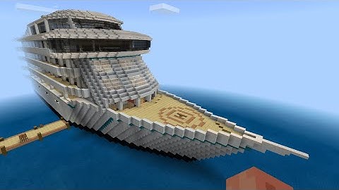 Minecraft cruise ship tutorial part 3