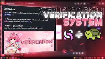 How to make verification system for discord server ( Webhook + carl bot ) | Verification system